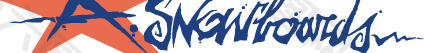 A Snowboards logo设计欣赏 一个滑雪板标志设计欣赏