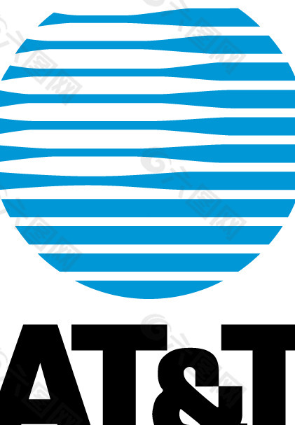 AT&T Vert logo设计欣赏 AT&T的垂直标志设计欣赏