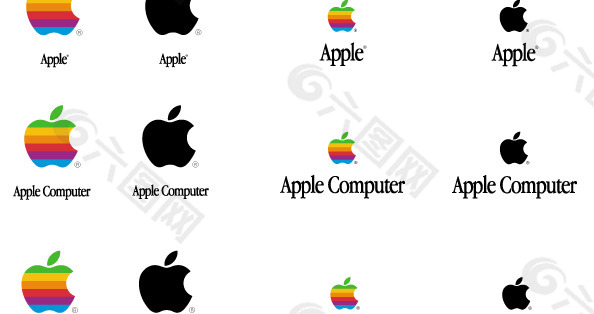 Apple hr logo设计欣赏 苹果小时标志设计欣赏