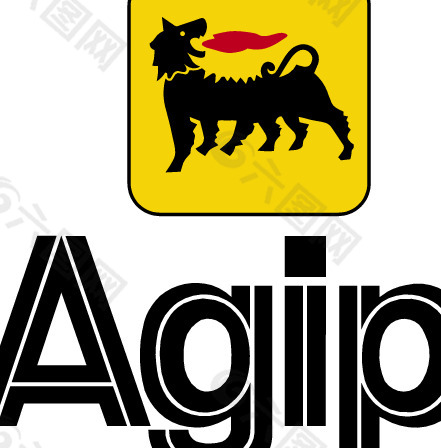 Agip logo设计欣赏 阿吉普标志设计欣赏