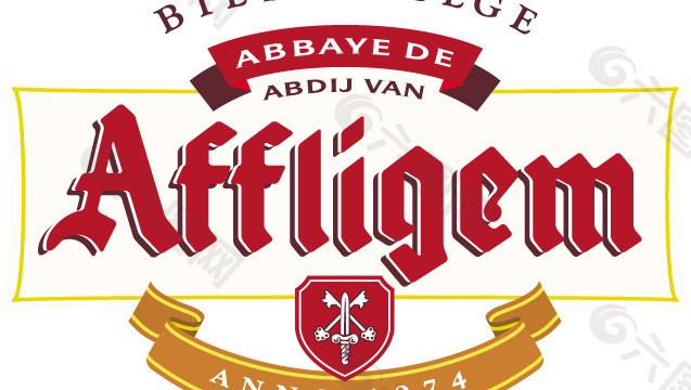 Affligem beer logo设计欣赏 阿夫利赫姆啤酒标志设计欣赏