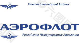 Aeroflot logo设计欣赏 俄罗斯国际航空公司标志设计欣赏