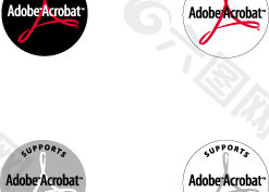 Adobe Acrobat Support logo设计欣赏 Adobe Acrobat Support标志设计欣赏