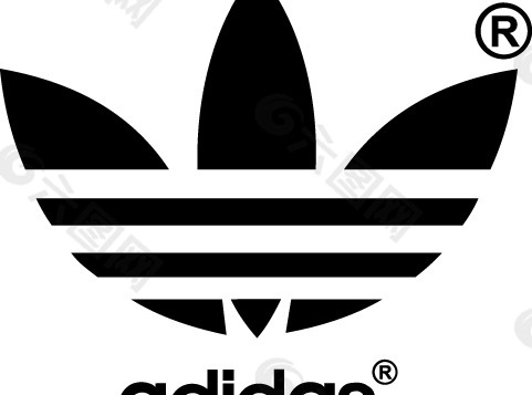 Adidas old logo设计欣赏 阿迪达斯标志设计欣赏