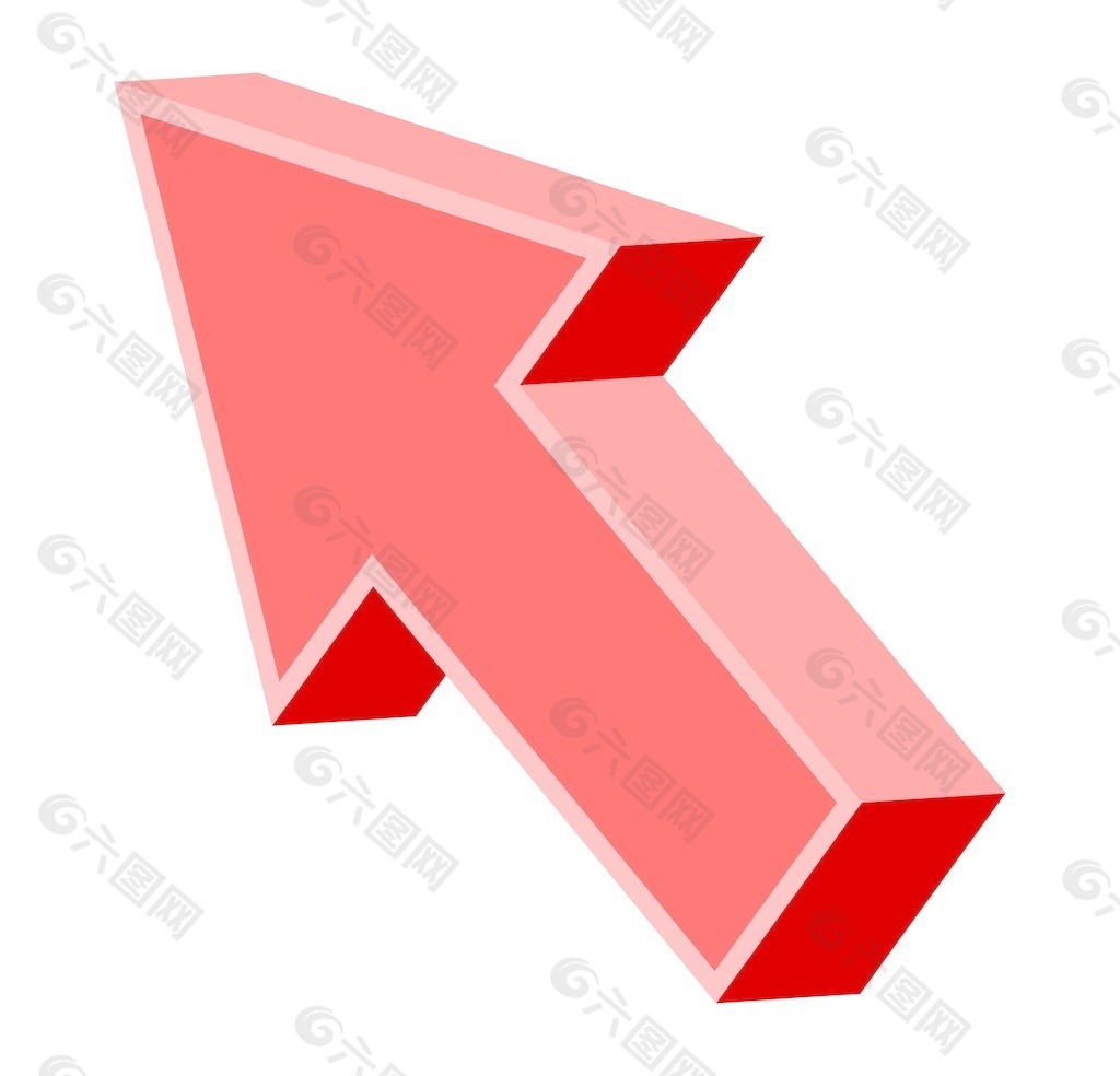 一组三维立体红色箭头图标模板免费下载_ai格式_650像素_编号36239141-千图网