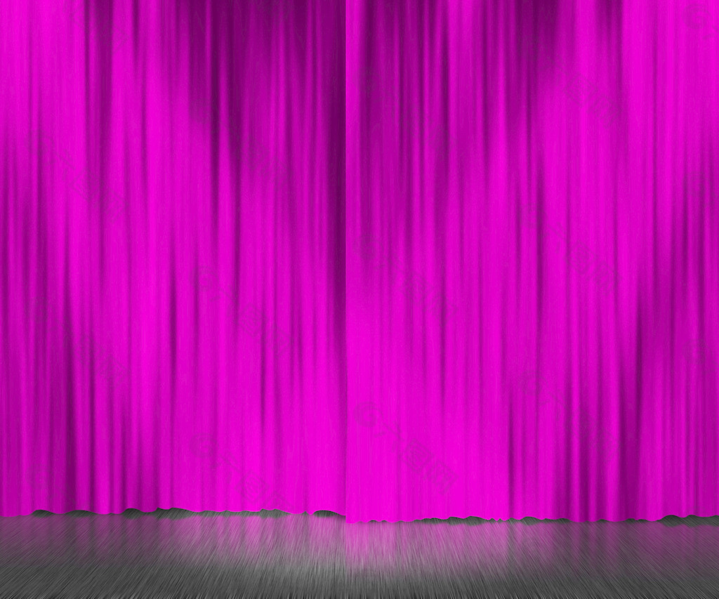 紫幕舞台背景