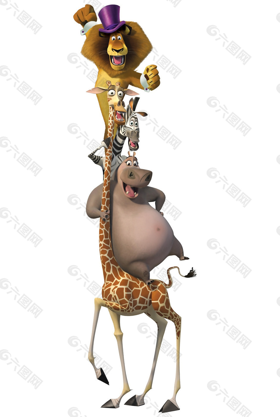 位图 热门动画 马达加斯加3 动物 长颈鹿 免费素材