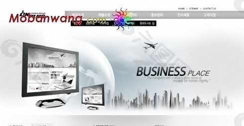 商务科技信息技术网页模板