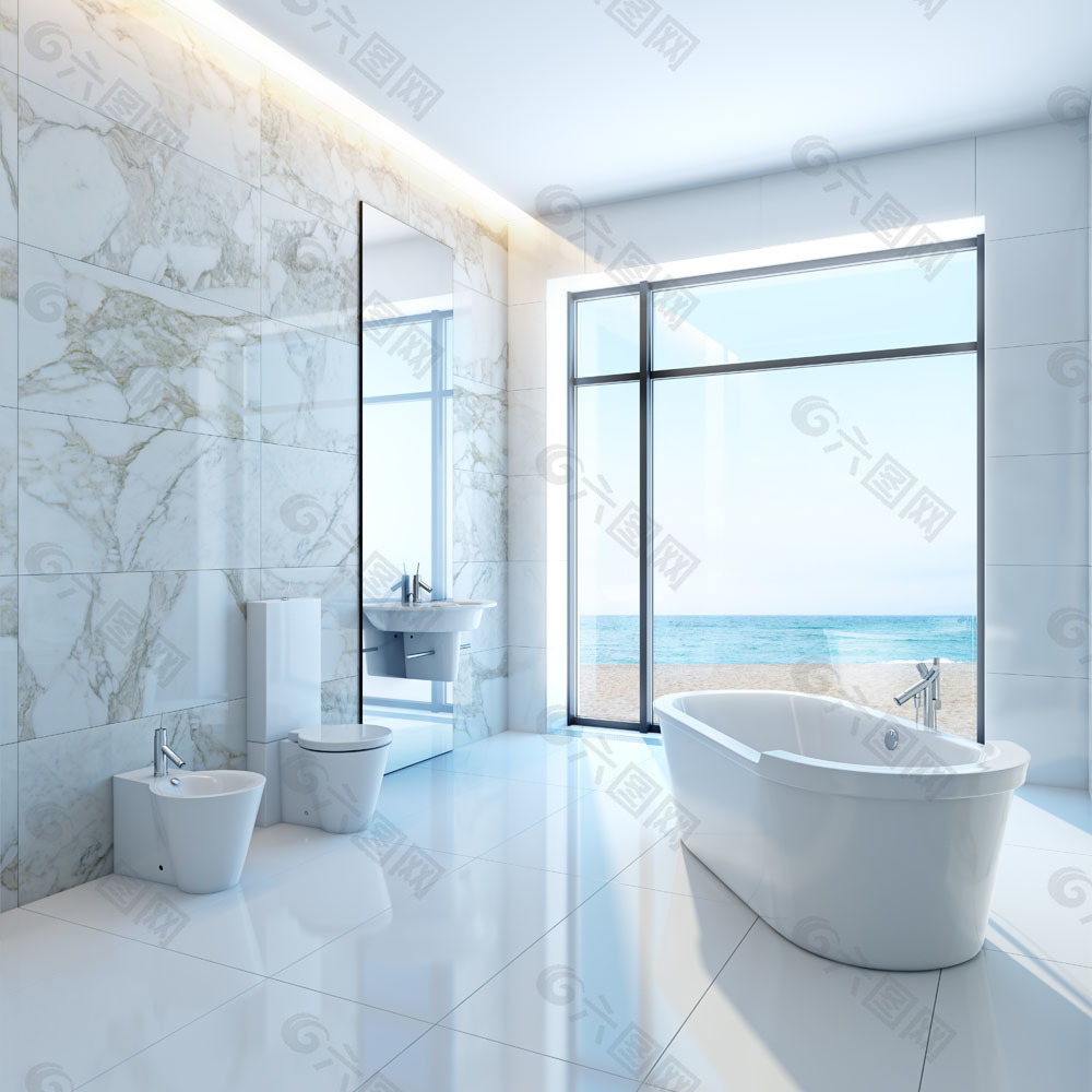 浴缸浴室设计装修装饰装修素材免费下载 图片编号 六图网