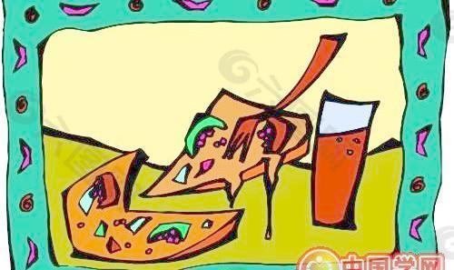 食品食物卡通漫画
