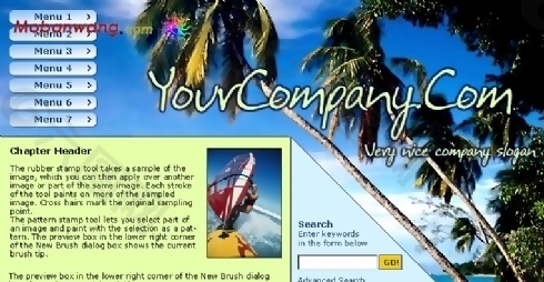 欧美旅游娱乐网站模板