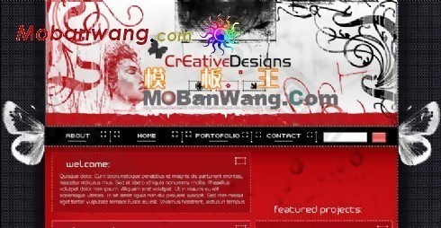 艺术原创设计网页模板