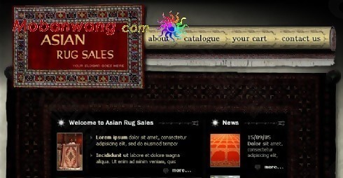 亚洲品牌地毯销售网站模板