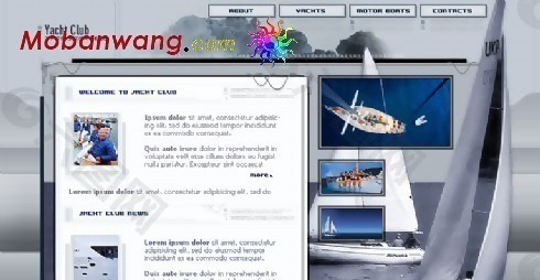 游艇俱乐部网页模板
