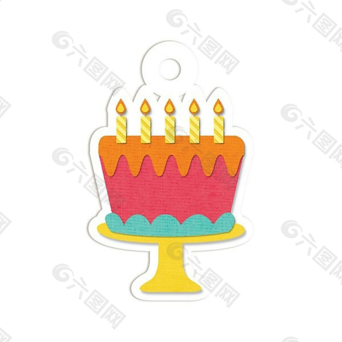 吊牌 蜡烛 蛋糕 免费素材