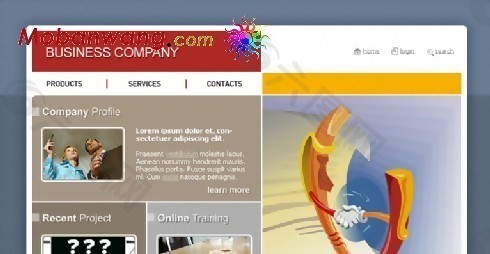 高端商务企业网站模板