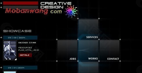 3D创意设计团队网页模板