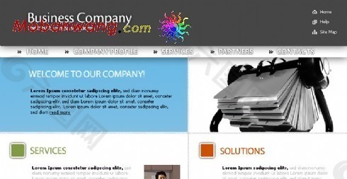 商务企划公司网页模板