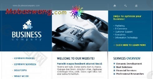 通信企业商务网页模板