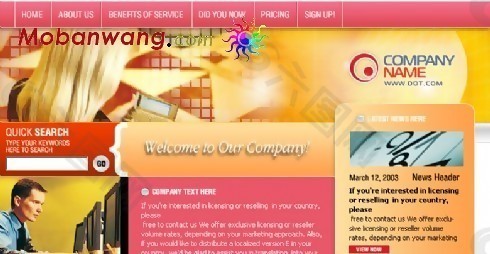 网络科技企业网站模版