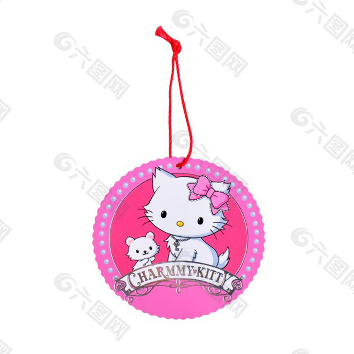 吊牌 文字 英文 Hello Kitty 免费素材