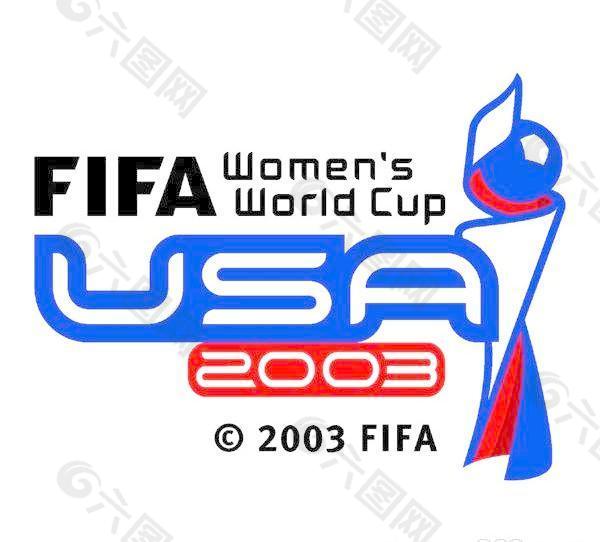 矢量2003美国女足世界杯足球赛标志