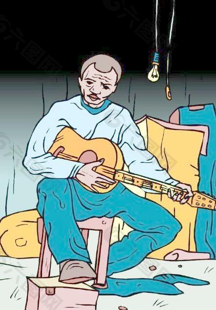 音乐艺术卡通漫画