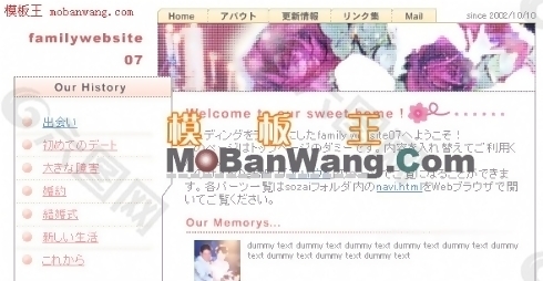 日本家庭写实网站模板