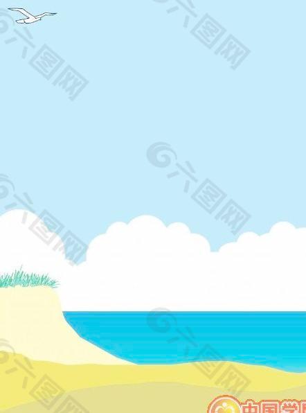 海浪海景漫画