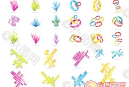 3套漂亮的活力图形设计矢量素材