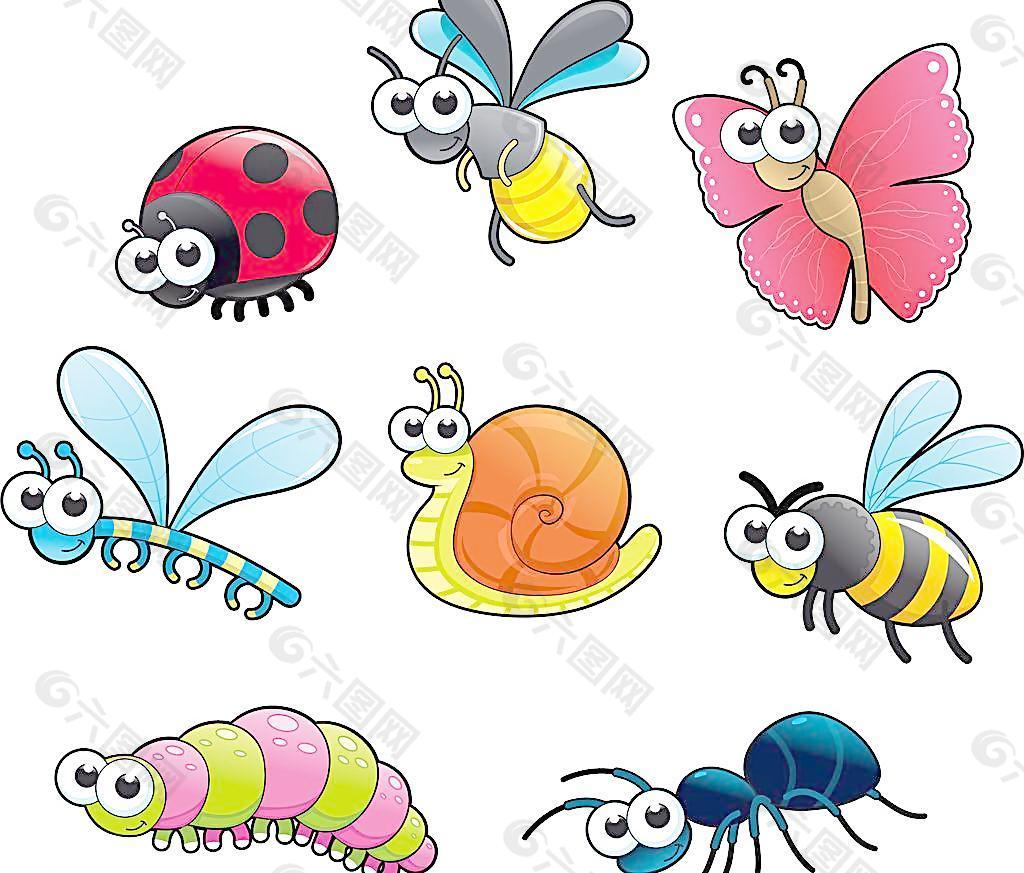 可爱卡通昆虫图片平面广告素材免费下载 图片编号 六图网