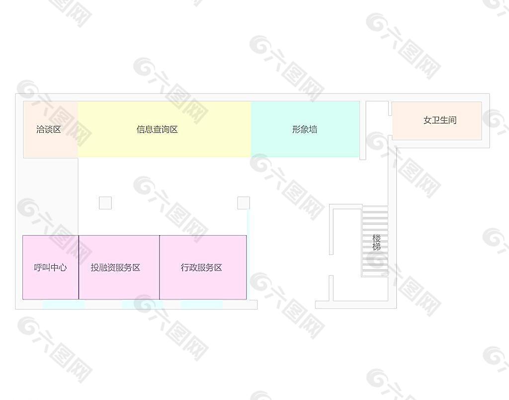 办公室平面布局设计图片