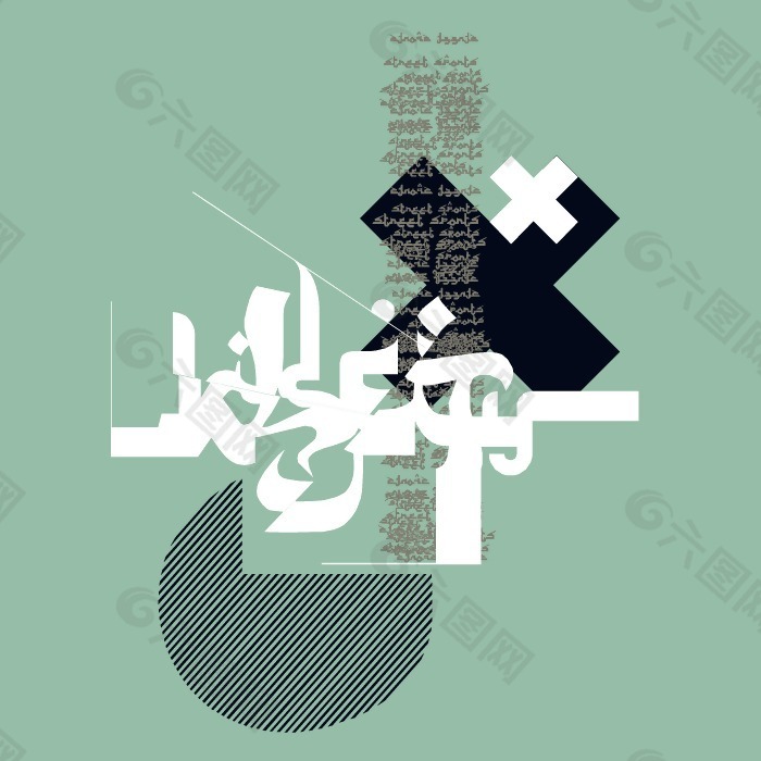 印花矢量图 几何 圆形 矩形 色彩 免费素材
