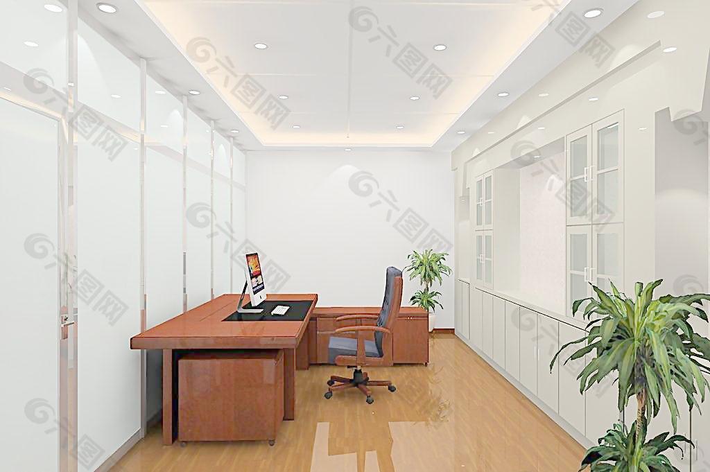办公室隔断效果图图片