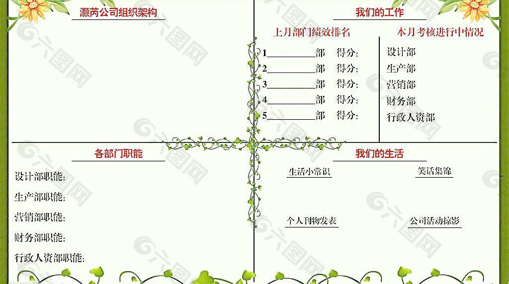 办公室展板图片