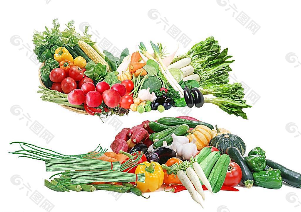 蔬菜大丰收摆盘图片