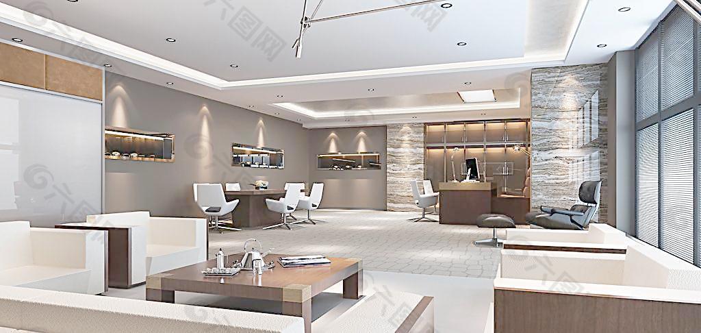 室内工装效果图图片
