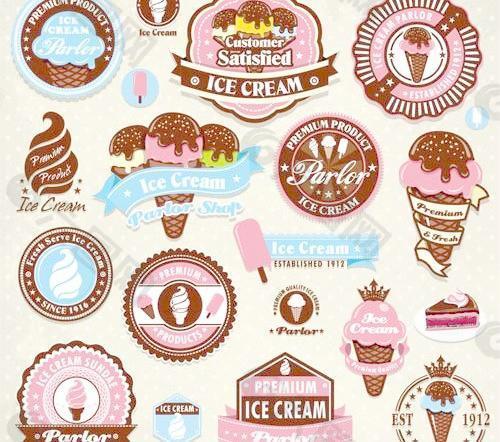 冰淇淋主题标签