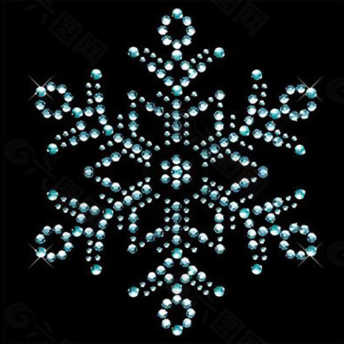 烫钻 花纹 雪花 免费素材