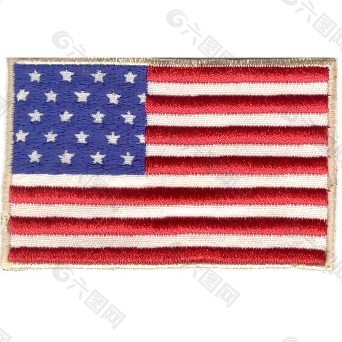 贴布 旗帜 美国 条纹 星形 免费素材