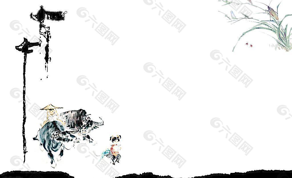 中国水墨画背景图片平面广告素材免费下载 图片编号 六图网