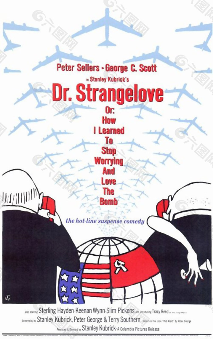 位图 欧美怀旧 老电影海报 Dr.Strangelove 奇爱博士 免费素材