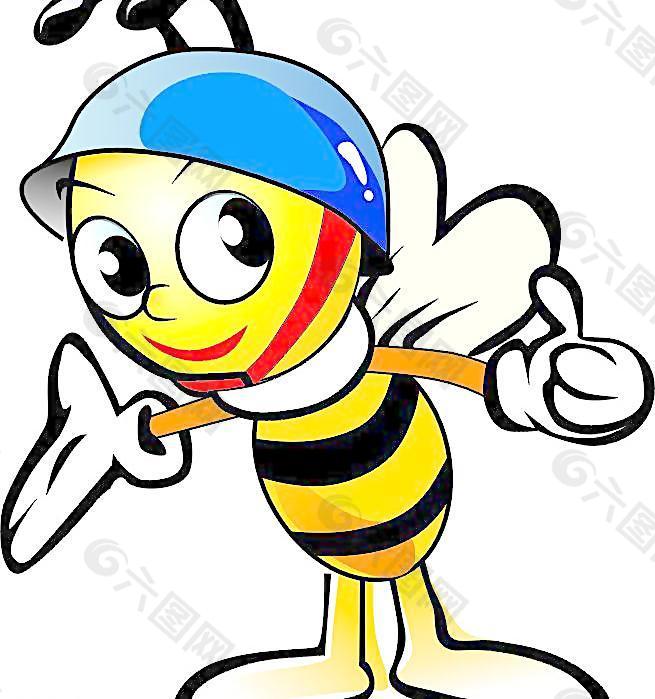蜜蜂卡通形象 人性化图片