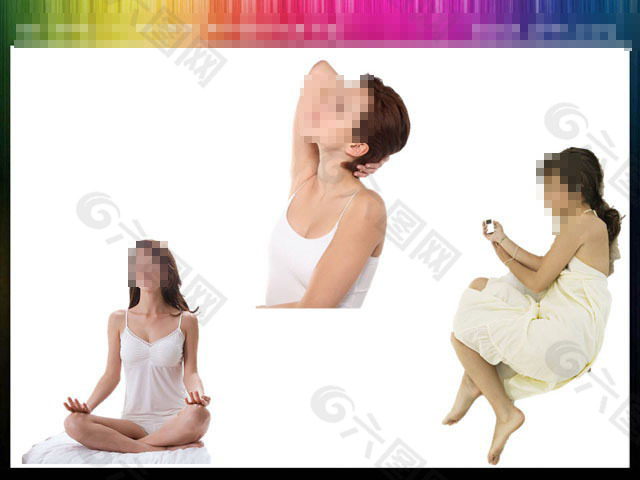 听音乐PPT人物插图
