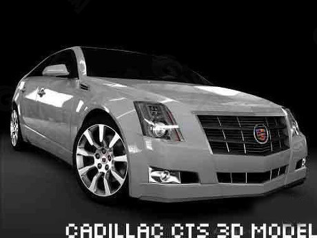 凯迪拉克高级轿车3D模型素材