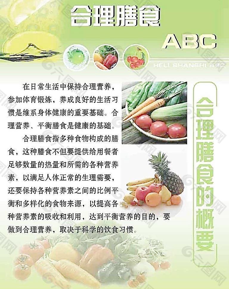 合理膳食图片