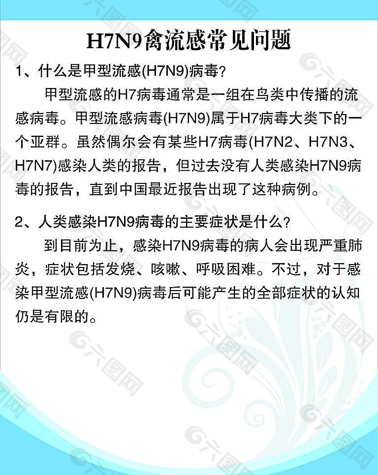 H7N9禽流感常见问图片