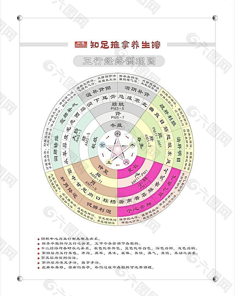 五行经络调理图图片