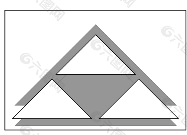 三角并列图形