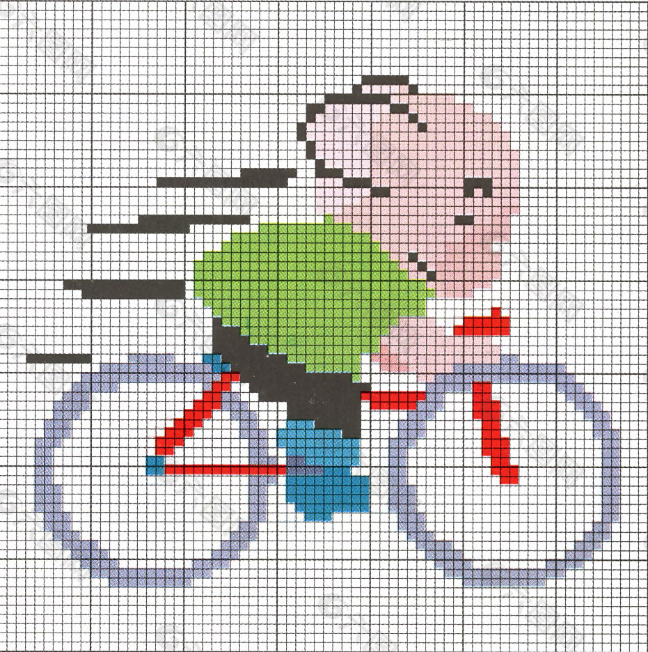 毛衫图案 人物 男孩 骑车 自行车 免费素材